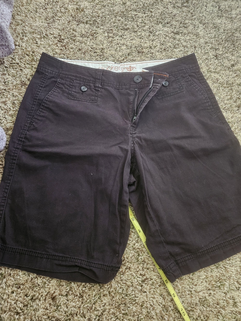 Dockers Women's Dark Brown Chino Bermuda Shorts